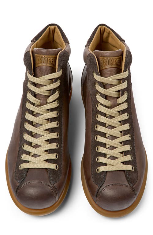 Shop Camper Pelotas Ariel Mid Top Sneaker In Dark Brown