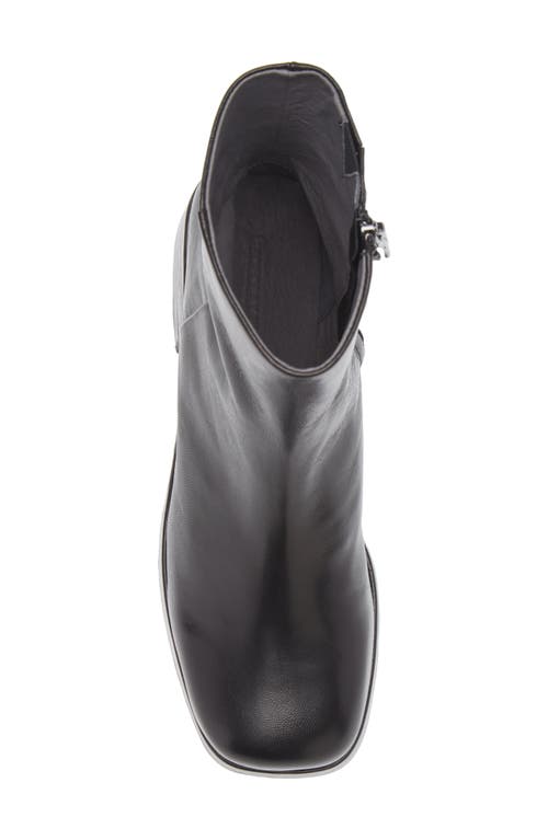 Chocolat Blu Harris Platform Bootie In Black Leather