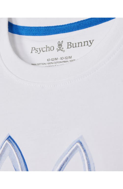 Psycho Bunny Kids' Vincent Graphic T-shirt In White