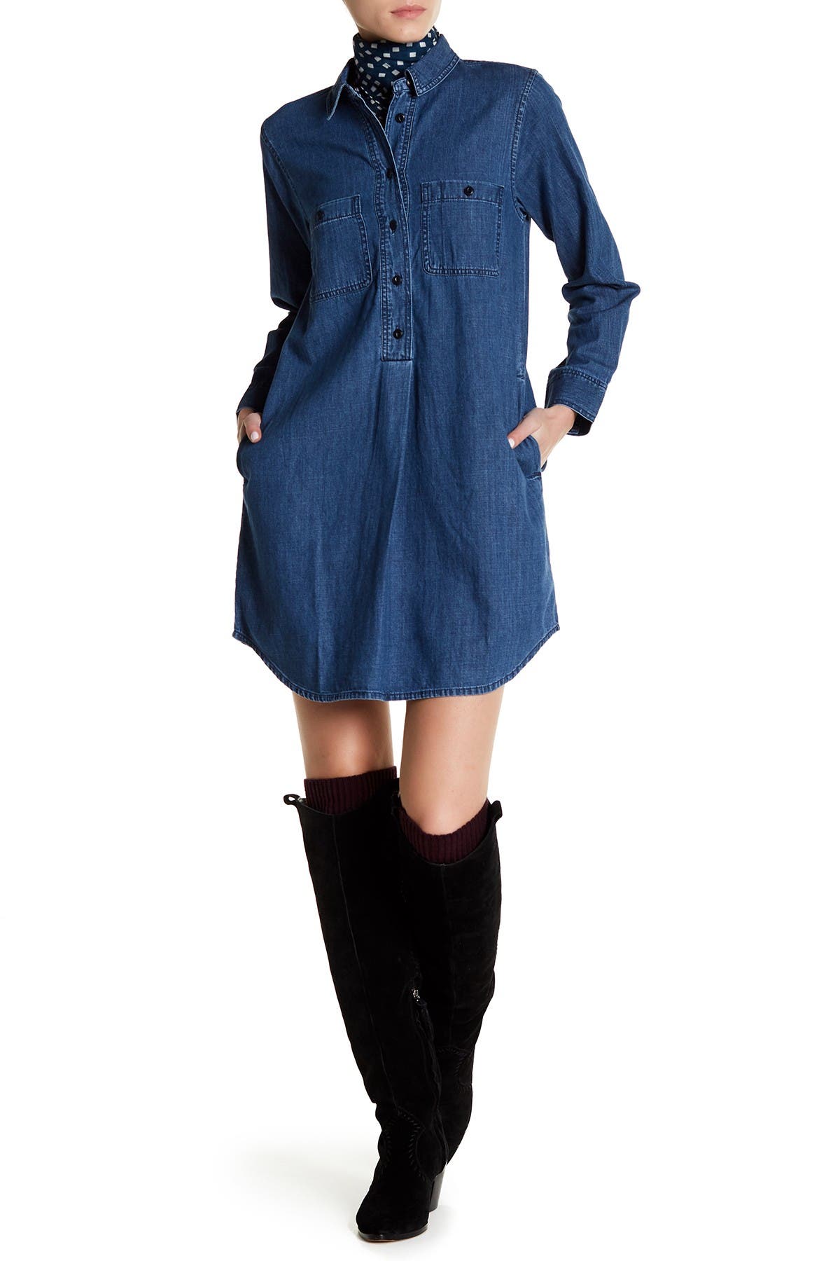 nordstrom rack denim dress