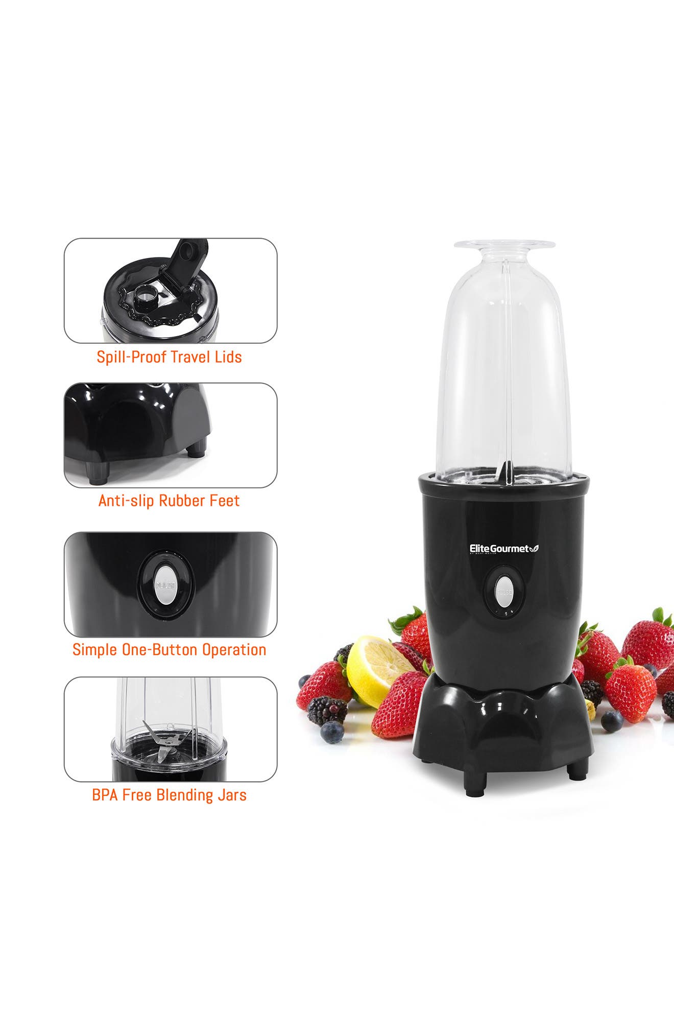 MAXIMATIC Elite Cuisine EPB1800A 17 Piece Personal Drink Blender Nordstromrack