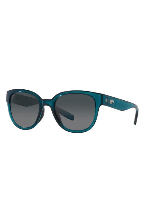 Salina 53mm Gradient Polarized Rectangular Sunglasses