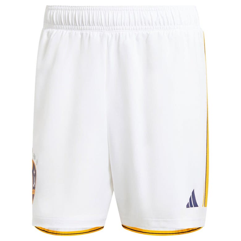 Shop Adidas Originals Adidas White La Galaxy 2024 Home Authentic Shorts