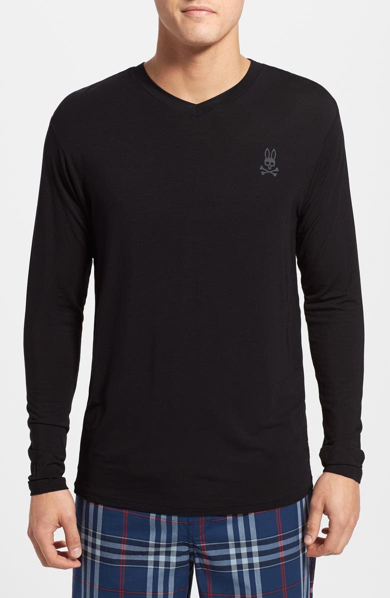 Psycho Bunny Long Sleeve V-Neck T-Shirt | Nordstrom