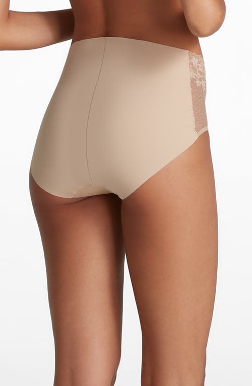 Shop Commando Double Take High Waist Briefs In Beige