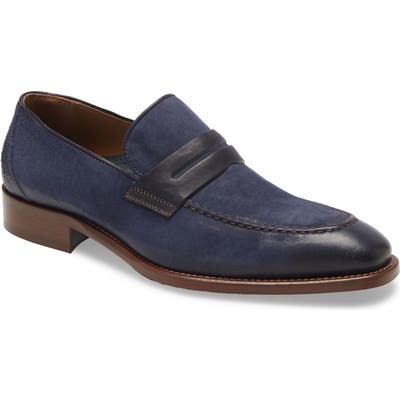 Johnston & Murphy Cormac Penny Loafer, Blue