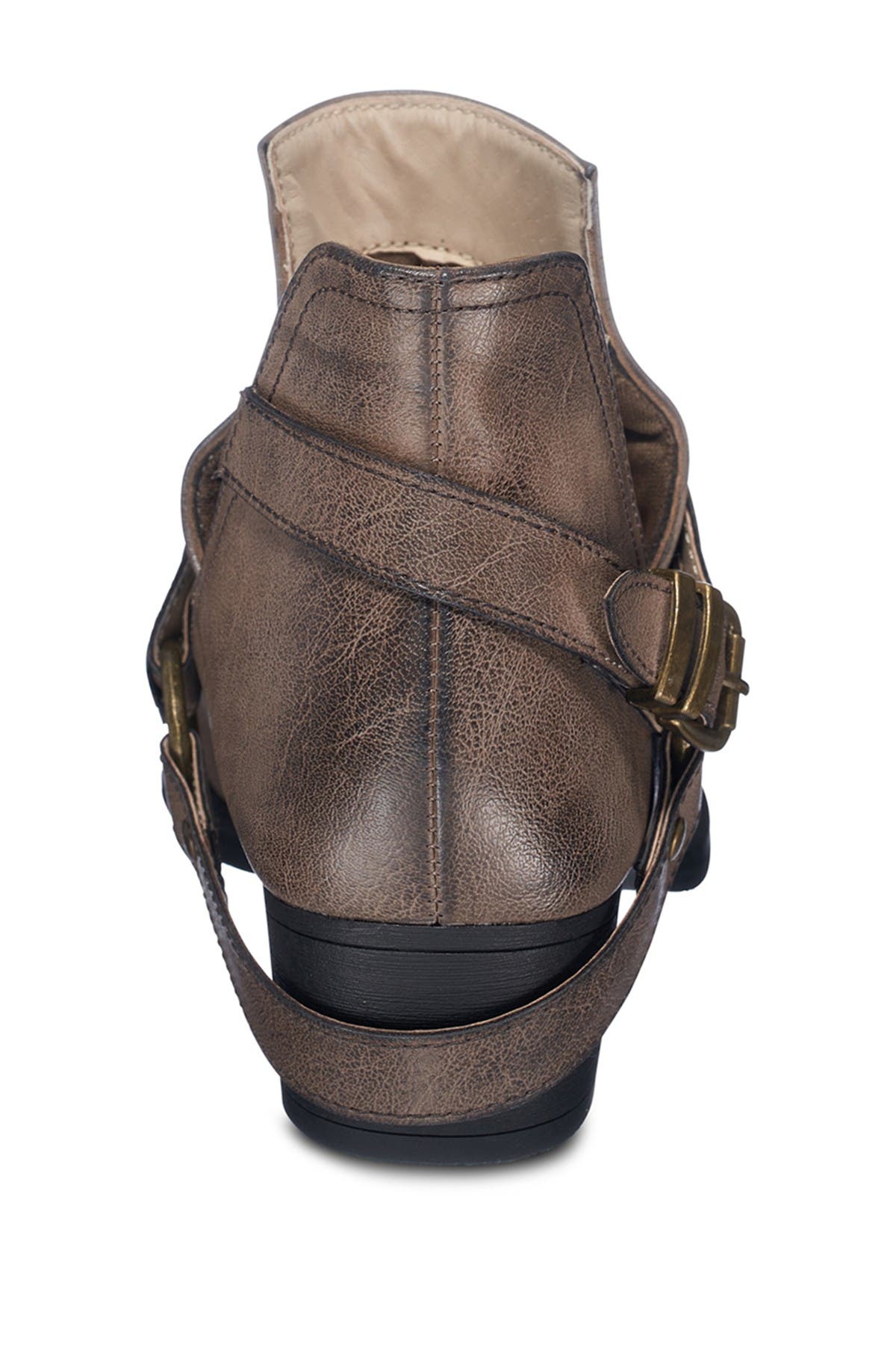 Gc Shoes Elisa Western Ankle Boot In Light/pastel Brown