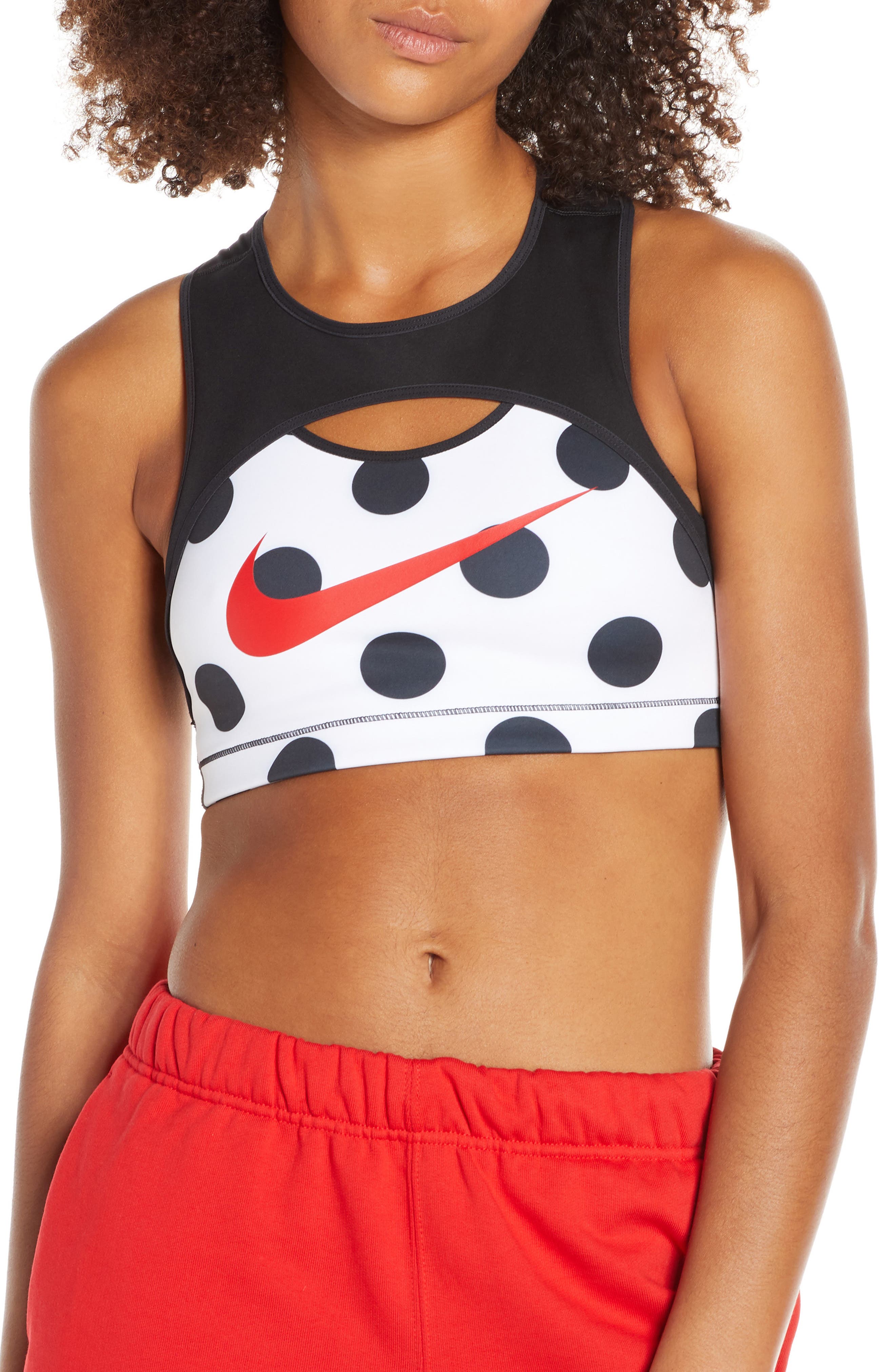 nike polka dot sports bra