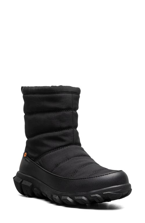 Shop Bogs Cedar Quilted Waterproof Boot In Black