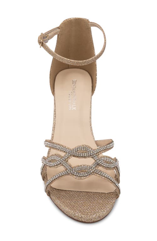 Shop Touch Ups Zoey Shimmer Rhinestone Sandal In Champagne