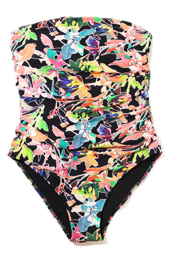 Shop Hanky Panky Strapless Bandeau One-piece Swimsuit In Unapologetic