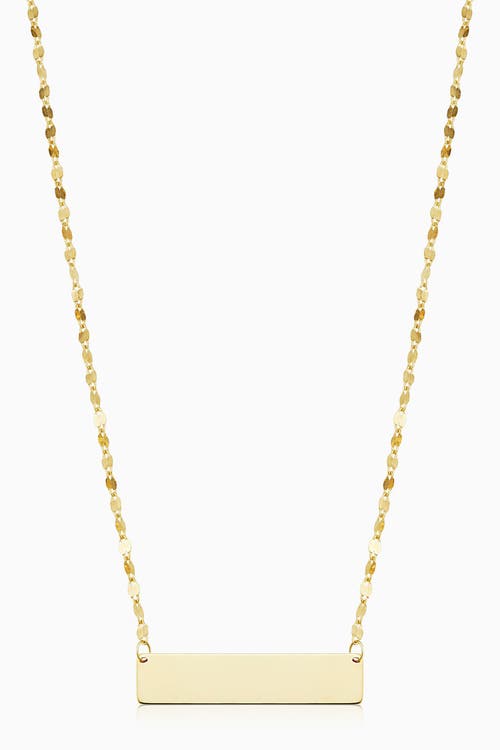 ORADINA ORADINA 14K YELLOW GOLD BROOKLYN BAR CHOKER 