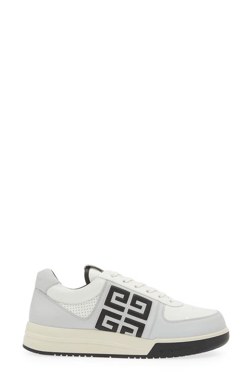 Shop Givenchy G4 Low Top Leather Sneaker In Grey/black