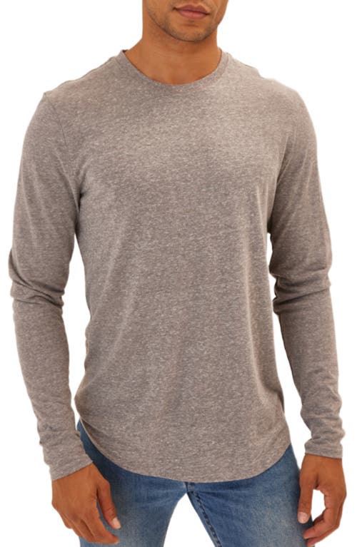 Kye Slub Long Sleeve T-Shirt in Heather Grey