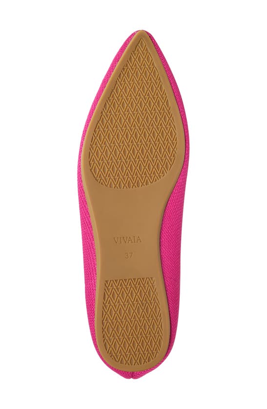 Shop Vivaia Aria 5º Pointed Toe Flat In Pitaya
