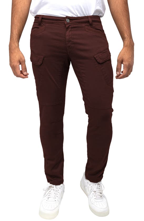 Shop X-ray Xray Slim Cargo Pants In Chocolate