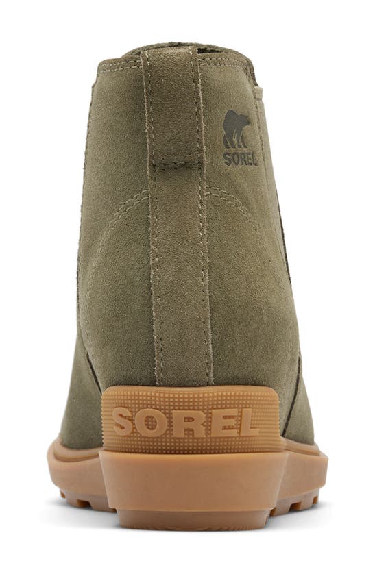 Sorel Evie Ii Chelsea Bootie In Stone Green/ Gum 2