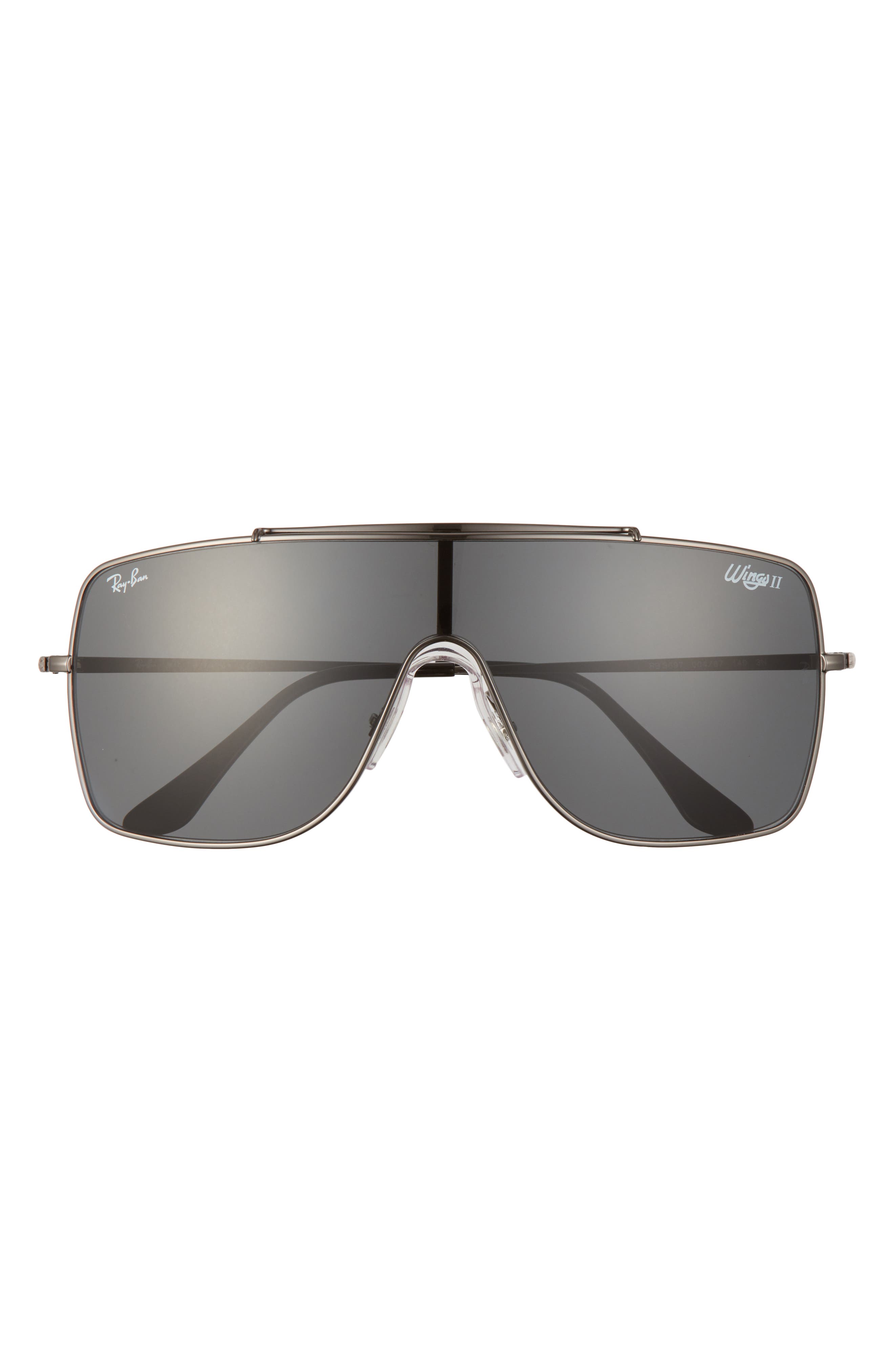 Ray-Ban Wings II 66mm Shield Sunglasses 