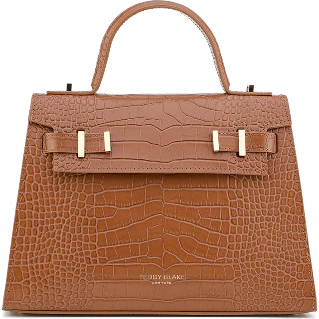 Teddy Blake Ava Croco Gold 11" In Camel Brown