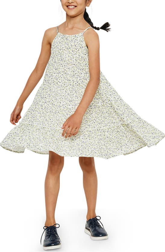 Shop Hayden Girls Kids' Ditsy Floral Print Swing Dress In Sage