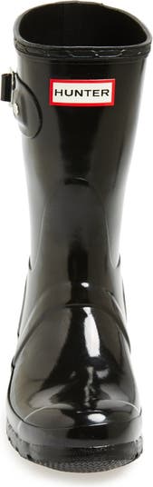 Hunter original short clearance gloss rain boots