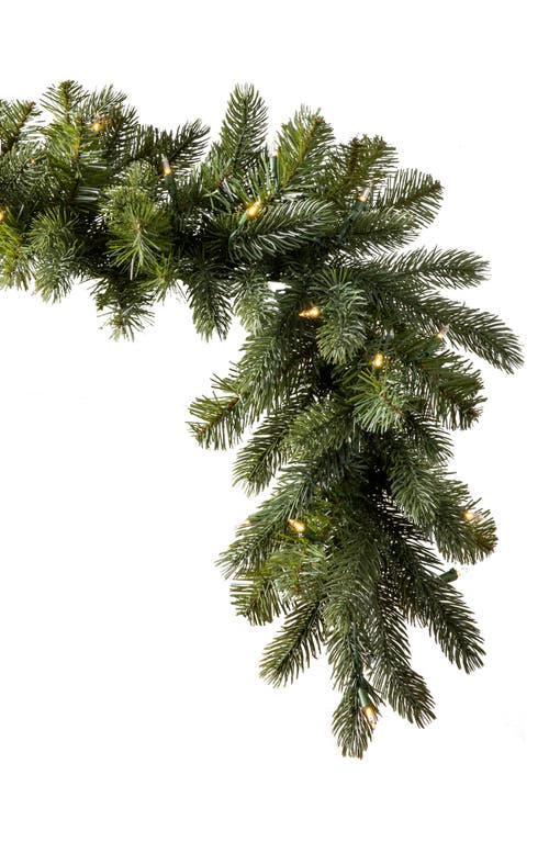 Balsam Hill Vermont White Spruce Pre-Lit Garland in Green - Set Of 2 