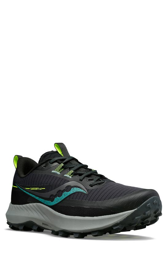 Saucony Peregrine 13 Running Shoe In Wood/ Fossil