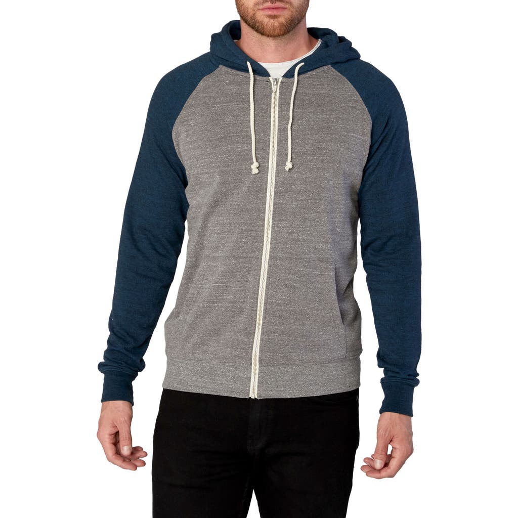 Threads 4 Thought Threads For Thought Raglan Hoodie In Heather Grey/midnight