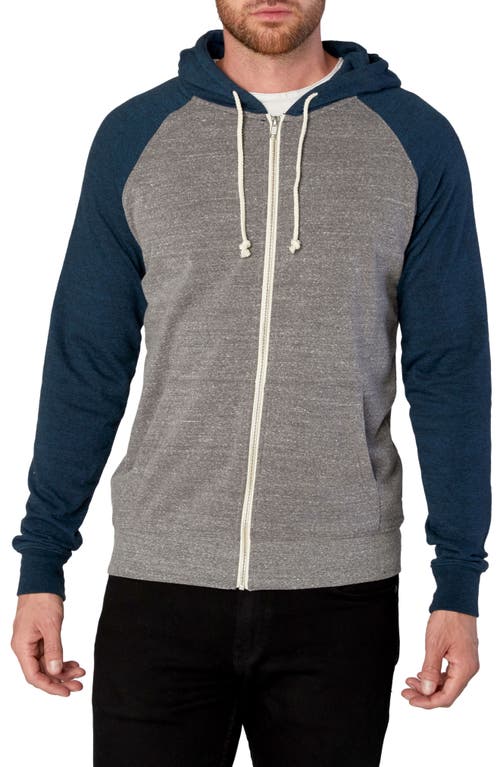 Threads 4 Thought Threads For Thought Raglan Hoodie In Heather Grey/midnight