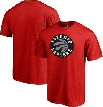 Men's Fanatics Branded Red Toronto Raptors Primary Team Logo Pullover Hoodie