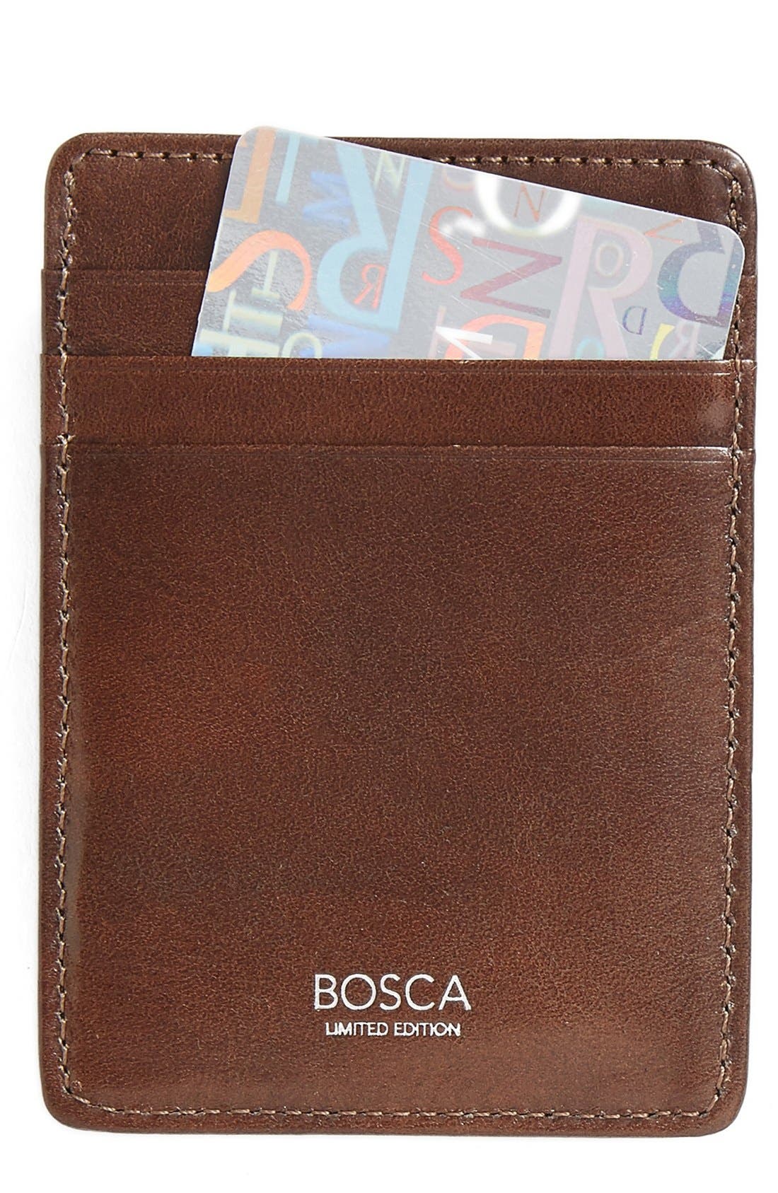 Bosca Leather Money Clip Card Case Nordstrom