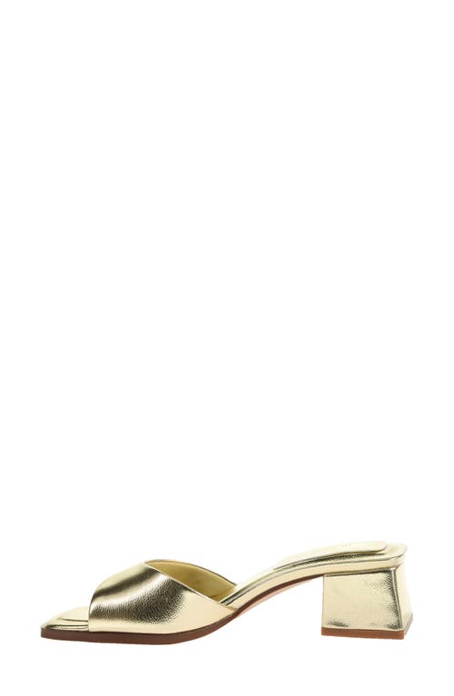 Shop Chinese Laundry Liinda Slide Sandal In Gold