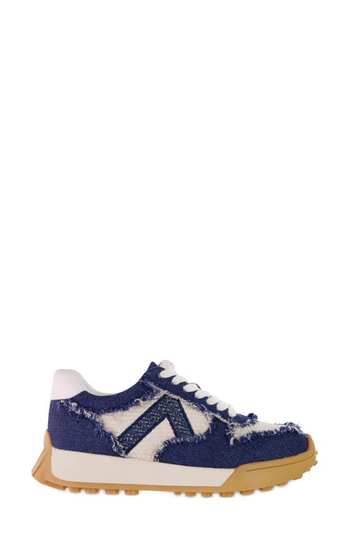 Shop Mia Track Sneaker In Off White/blue