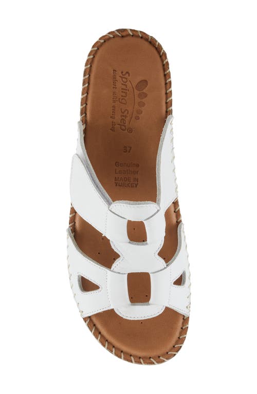 Spring Step Montera Platform Sandal In White