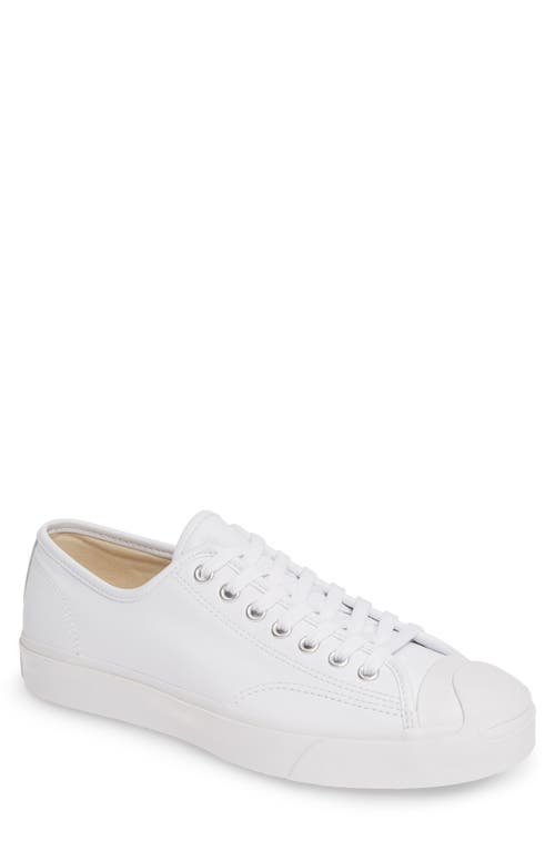 UPC 888756802037 product image for Converse Jack Purcell Low Top Leather Sneaker in White Leather at Nordstrom, Siz | upcitemdb.com