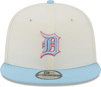 Men's New Era Cream/Light Blue Detroit Tigers Spring Basic Two-Tone 9FIFTY  Snapback Hat