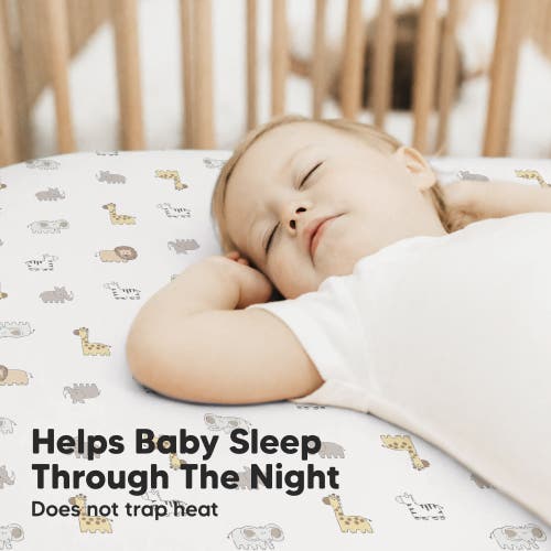 Keababies Isla Fitted Crib Sheets In Keasafari