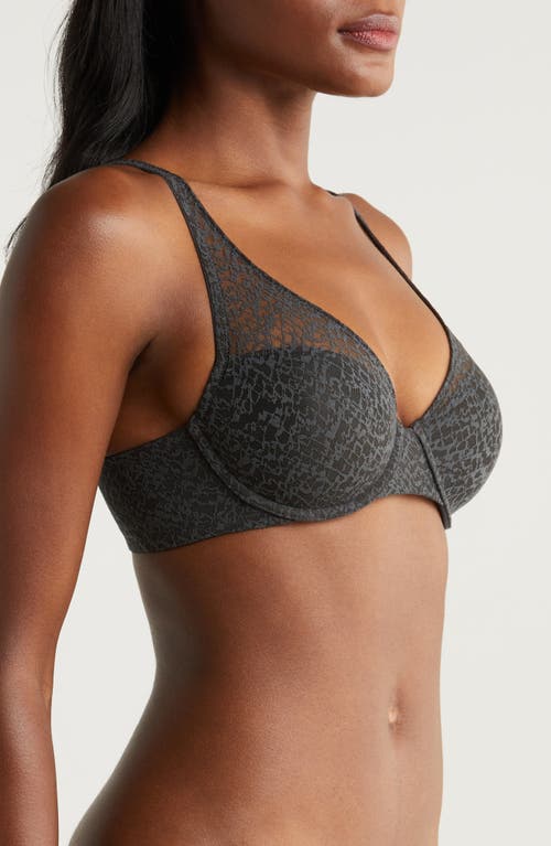 Shop Natori Pretty Smooth Underwire Contour Bra In Coal