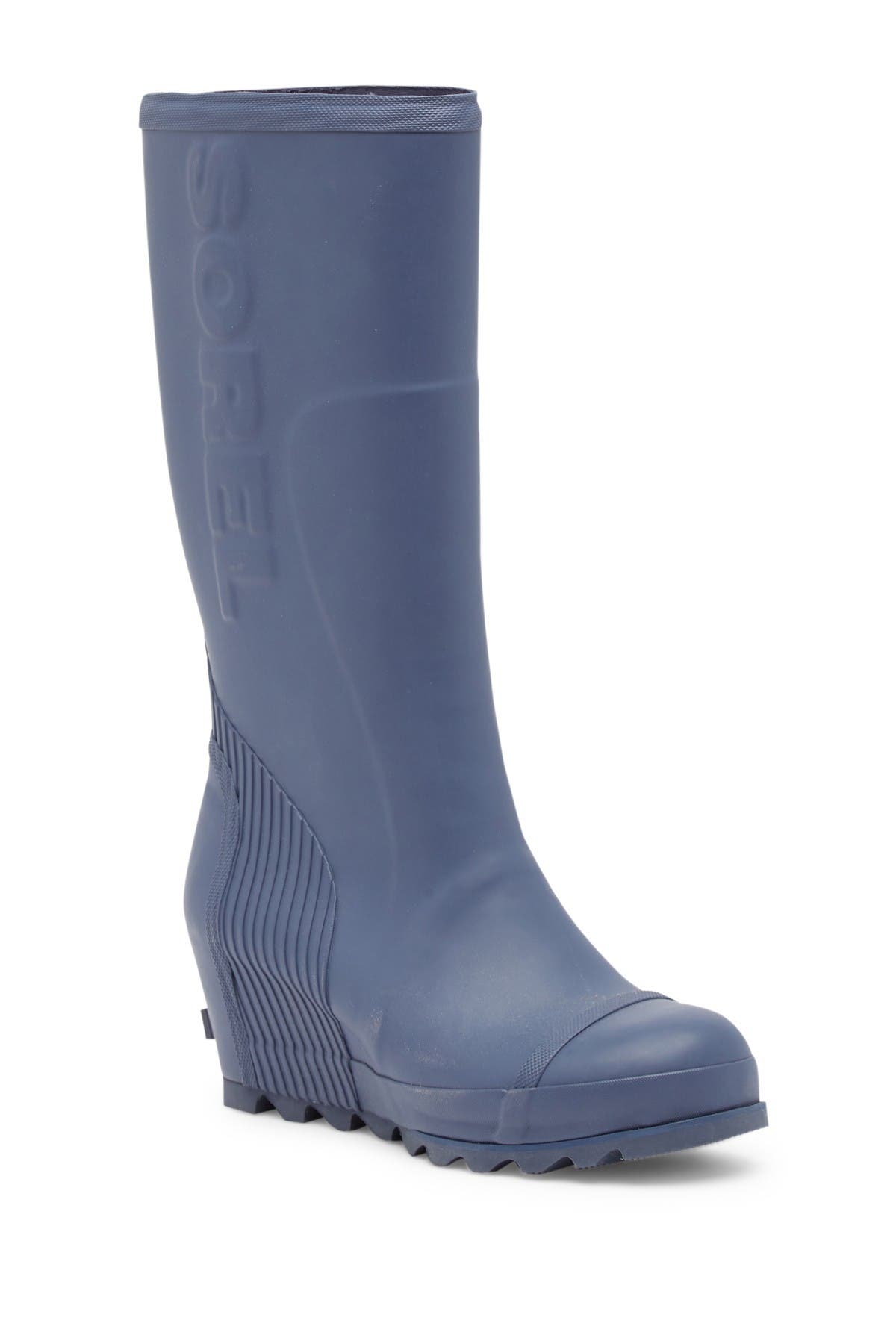 tall wedge rain boots