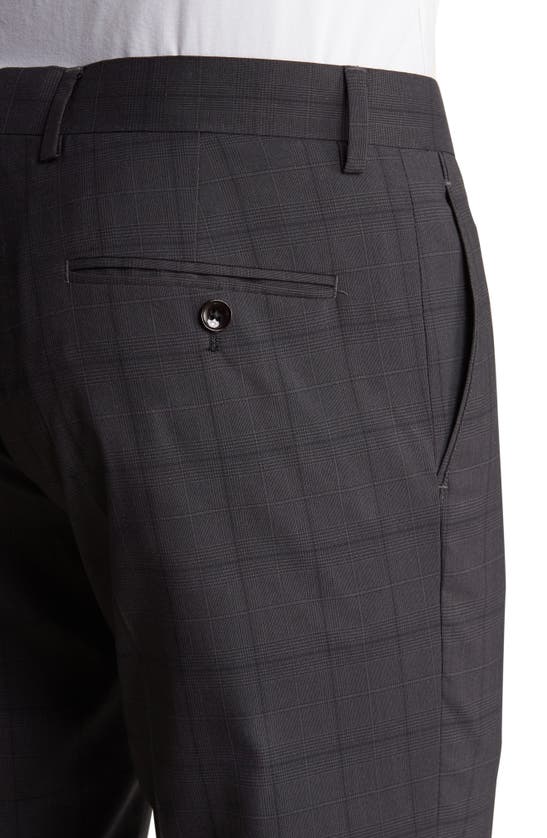 Soul Of London Tonal Plaid Suit In Black