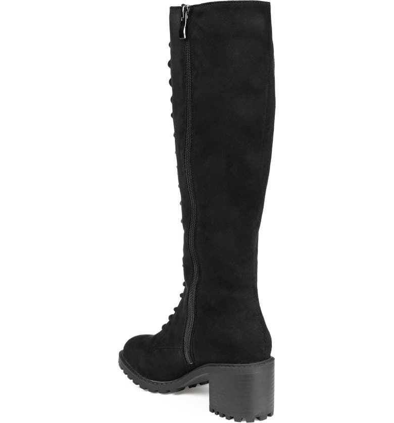 Journee Collection Jenicca Lace-Up Tall Boot - Extra Wide Calf (Women ...