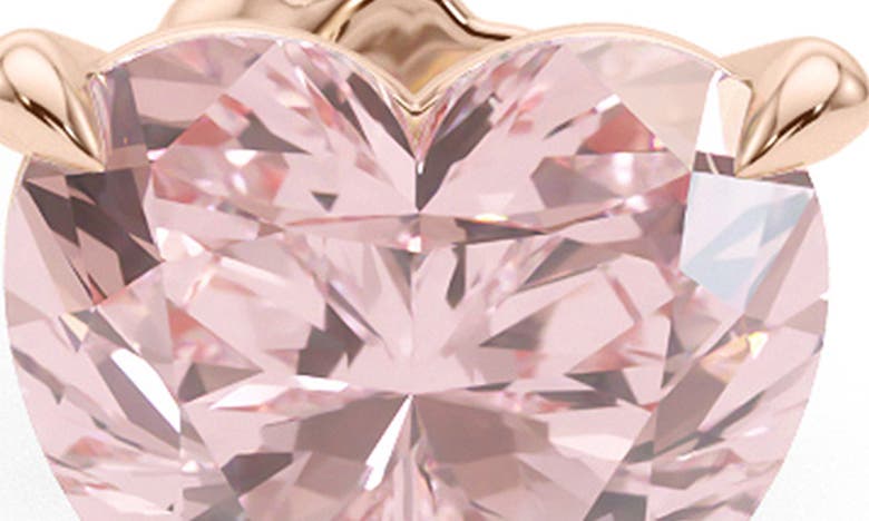 Shop Hautecarat Pink Lab Created Diamond Stud Earrings In 18k Rose Gold