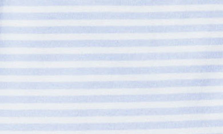 Petite Plume Baby's Striped Cotton Footie In Blue