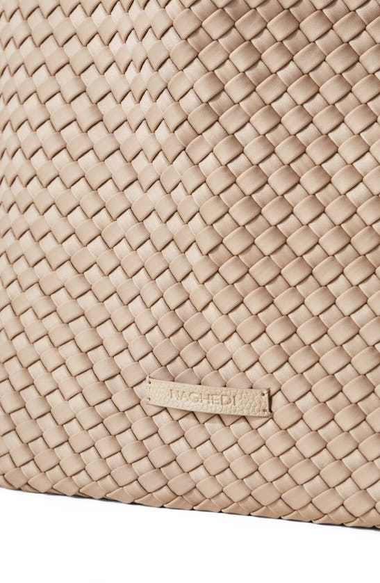 Naghedi Jet Setter Large Woven Tote In Cashmere