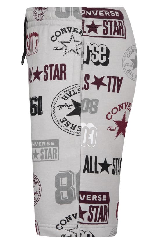 Shop Converse Kids' Graphic Logo Shorts In Mouse