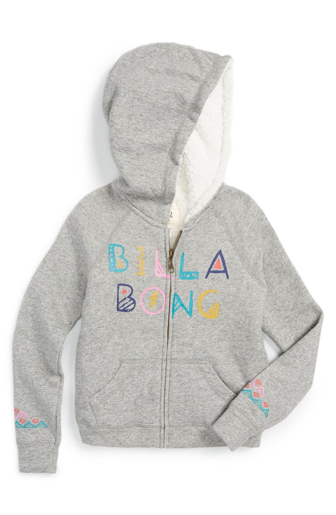 billabong fleece lined hoodie