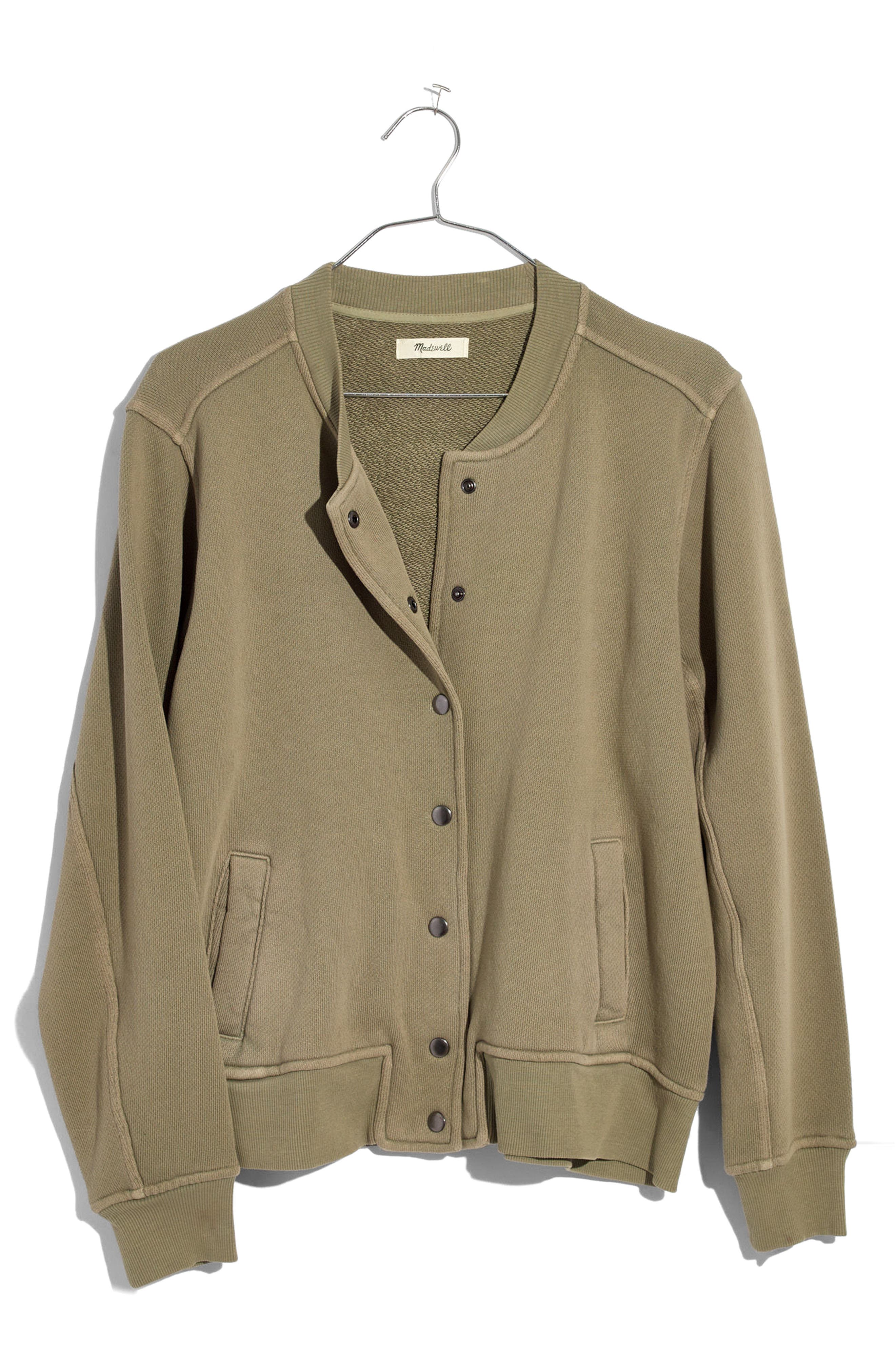 Madewell Bomber Sweatshirt Nordstrom