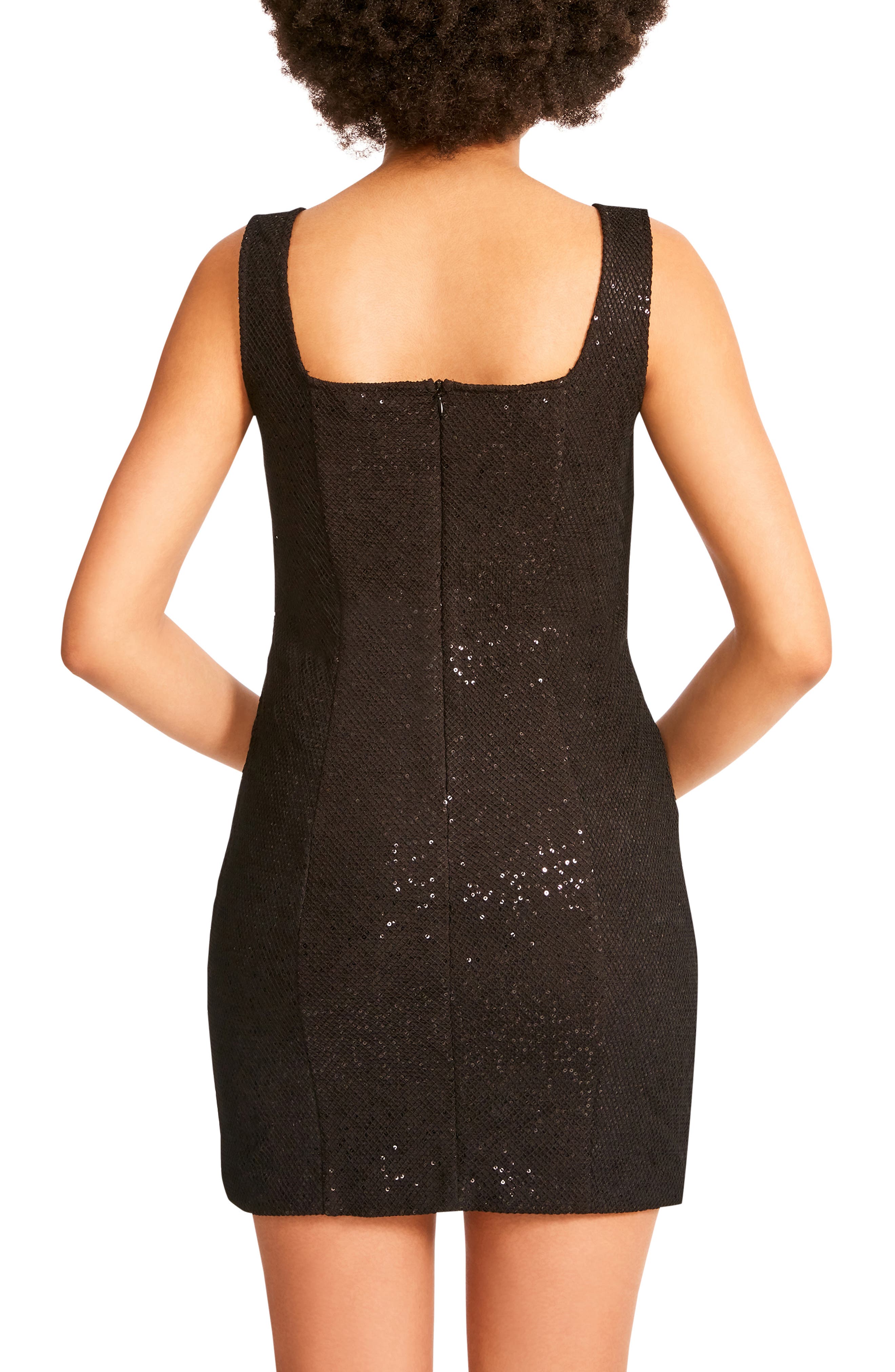 bb dakota sequin mesh gown