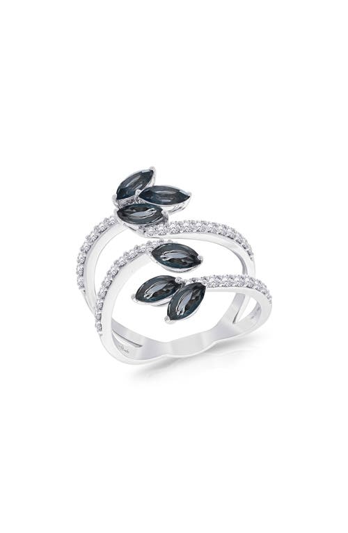 Botanica Open Stack Ring in White Gold