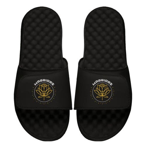 Men's ISlide Black Golden State Warriors 2022/23 City Edition Circle Logo Slide Sandals